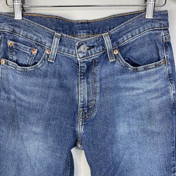 Levis 514 Straight Leg Jeans Men's 30x32 Medium Wash Blue Denim Cowboy Western - Picture 2 of 9